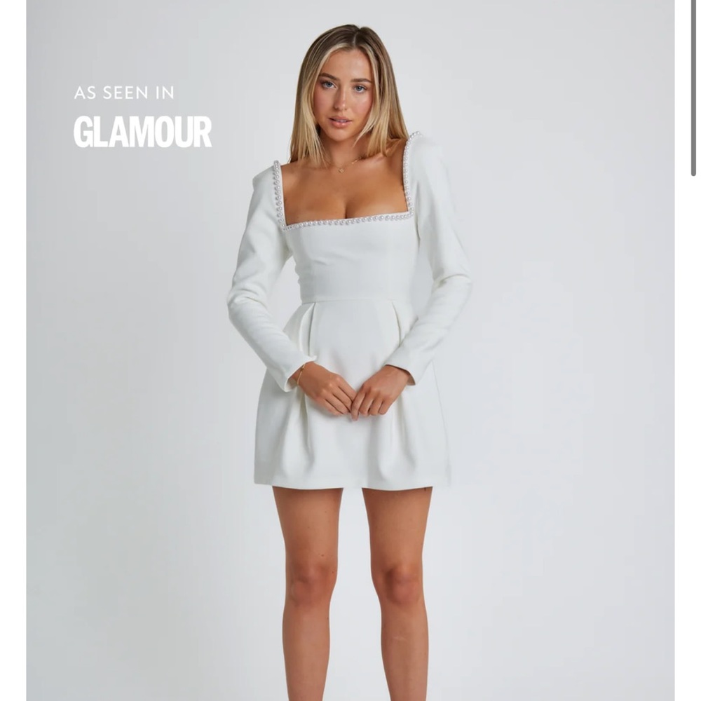 Oddmuse The Ultimate Muse Pearl Dress | White